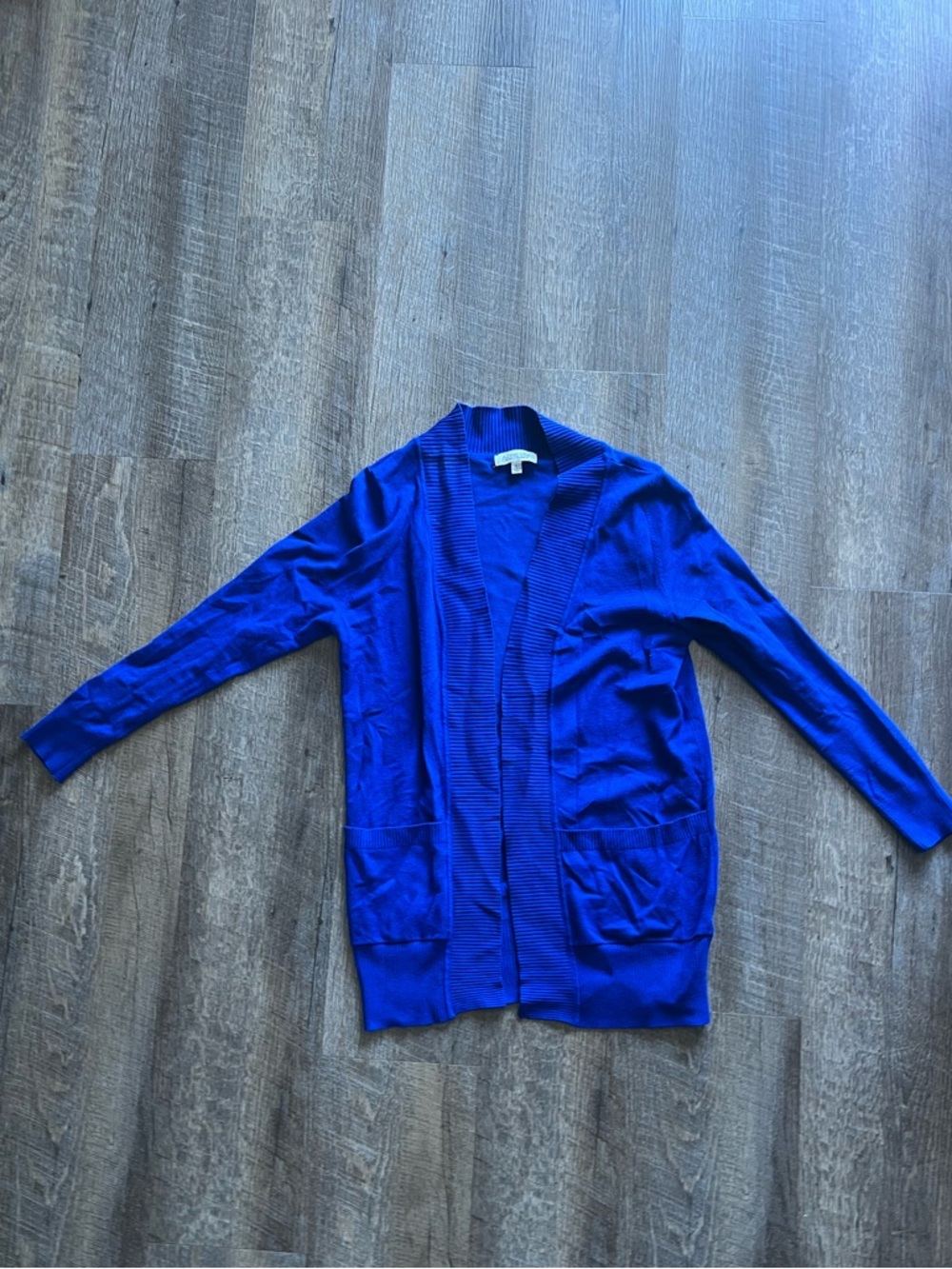 Active USA Royal Blue Open-Front Women's Cardigan